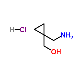 [1-(Aminomethyl)cyclopropyl]methanol hydrochloride (1:1) Structure