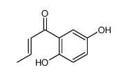 1-(2,5-dihydroxyphenyl)but-2-en-1-one结构式