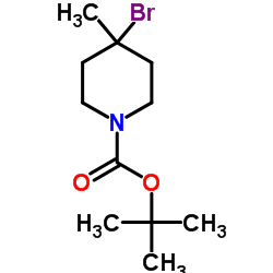 2-Methyl-2-propanyl 4-bromo-4-methyl-1-piperidinecarboxylate Structure