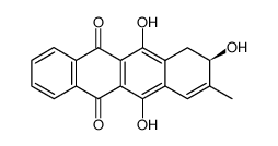 9,10-dihydro-6,8,11-trihydroxy-9-methyl-5,12-naphthacene dione结构式