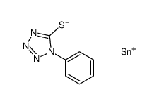 trimethyl-(1-phenyltetrazol-5-yl)sulfanylstannane Structure