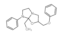 Imidazo[2,1-b]oxazole,7a-ethylhexahydro-2-(phenoxymethyl)-7-phenyl-结构式