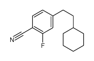 4-(2-cyclohexylethyl)-2-fluorobenzonitrile结构式