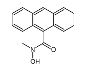N-hydroxy-N-methylanthracene-9-carboxamide结构式