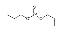 dipropoxy(sulfanylidene)phosphanium Structure