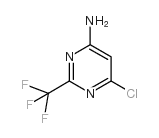 6-Chloro-2-(trifluoromethyl)-4-pyrimidinamine Structure