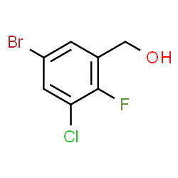 (5-Bromo-3-chloro-2-fluorophenyl)methanol structure