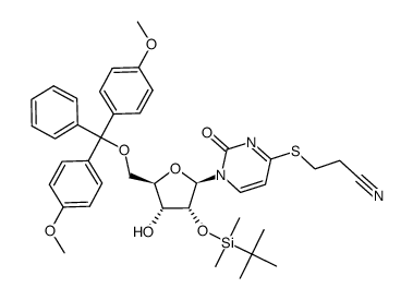 4-S-(2-cyanoethyl)-2'-O-(tert-butyldimethylsilyl)-5'-O-(4,4'-dimethoxytrityl)-4-thiouridine图片