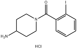 1-(2-Iodobenzoyl)piperidin-4-amine结构式