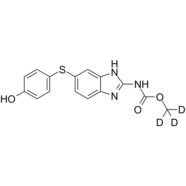 羟基芬苯达唑-D3水合物结构式