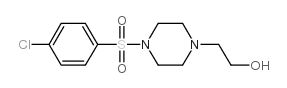 2-(4-((4-CHLOROPHENYL)SULFONYL)PIPERAZIN-1-YL)ETHANOL Structure