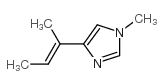 1H-Imidazole,1-methyl-4-(1-methyl-1-propenyl)-,(E)-(9CI) structure