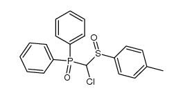 [(α-chloro)(p-tolylsulfinyl)methyl]diphenylphosphine oxide结构式
