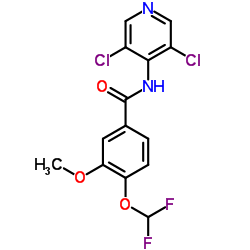 Benzamide, N-(3,5-dichloro-4-pyridinyl)-4-(difluoromethoxy)-3-Methoxy- structure