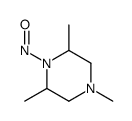 Piperazine, 2,4,6-trimethyl-1-nitroso- (8CI,9CI) Structure