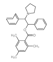 (1,2-diphenyl-2-pyrrolidin-1-yl-ethyl) 2,4,6-trimethylbenzoate结构式