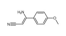 3-amino-3-(4-methoxyphenyl)acrylonitrile结构式
