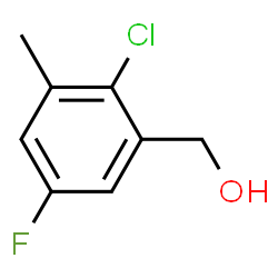2-Chloro-5-fluoro-3-methylbenzyl alcohol结构式