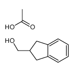 acetic acid,2,3-dihydro-1H-inden-2-ylmethanol结构式