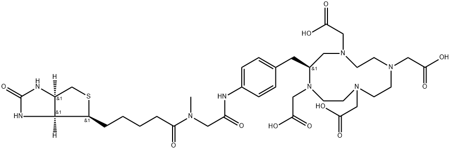 DOTA-生物素-肌氨酸结构式