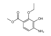 Benzoic acid, 4-amino-2-ethoxy-3-hydroxy-, methyl ester (9CI)结构式