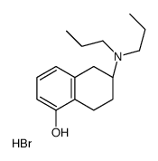 (6S)-6-(Dipropylamino)-5,6,7,8-tetrahydro-1-naphthalenol hydrobro mide (1:1) Structure