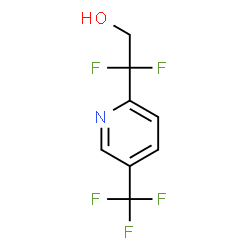 2,2-difluoro-2-(5-(trifluoromethyl)pyridin-2-yl)ethan-1-ol Structure