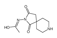 N-(1,3-二氧代-2,8-二氮杂螺[4.5]-2-癸基)乙酰胺结构式