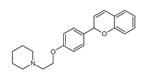 1-[2-[4-(2H-chromen-2-yl)phenoxy]ethyl]piperidine Structure
