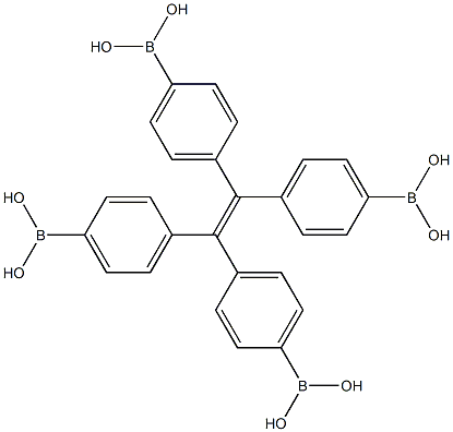 四(4-硼酸基苯基)乙烯结构式