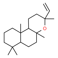 3-Ethenyldodecahydro-3,4a,7,7,10a-pentamethyl-1H-naphtho[2,1-b]pyran结构式