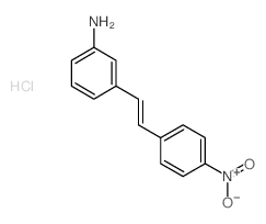Benzenamine,3-[2-(4-nitrophenyl)ethenyl]-, hydrochloride (1:1) Structure