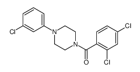 [4-(3-chlorophenyl)piperazin-1-yl]-(2,4-dichlorophenyl)methanone结构式