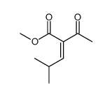 methyl 2-acetyl-4-methylpent-2-enoate Structure