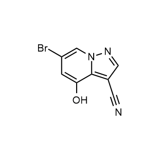 6-溴-4-羟基吡唑并[1,5-a]吡啶-3-甲腈结构式