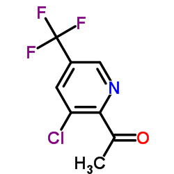 1-[3-chloro-5-(trifluoromethyl)pyridin-2-yl]ethanone structure