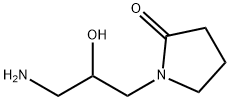 1-(3-amino-2-hydroxypropyl)pyrrolidin-2-one structure