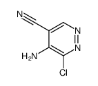 4-Pyridazinecarbonitrile,5-amino-6-chloro- Structure