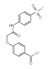 4-[[2-(4-nitrophenoxy)acetyl]amino]benzenesulfonyl fluoride structure