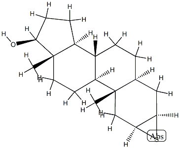 2β,3β-Epithio-5α-androstan-17β-ol结构式
