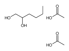 acetic acid,hexane-1,2-diol Structure