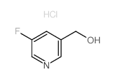 3-Pyridinemethanol,5-fluoro-, hydrochloride (1:1) structure