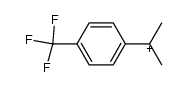 2-(4'-Trifluoromethyl)phenyl-2-propyl cation结构式