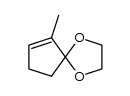 6-methyl-1,4-dioxaspiro[4.4]non-6-ene结构式