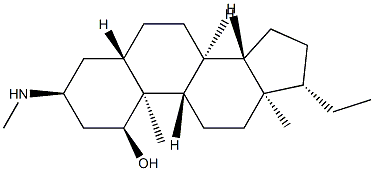 3α-Methylamino-5α-pregnan-1α-ol structure