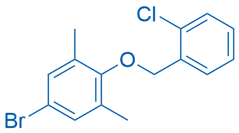 5-Bromo-2-((2-chlorobenzyl)oxy)-1,3-dimethylbenzene Structure