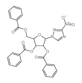 1H-1,2,4-Triazole,3-nitro-1-(2,3,5-tri-O-benzoyl-b-D-ribofuranosyl)-结构式