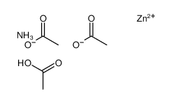 acetic acid, ammonium zinc salt结构式