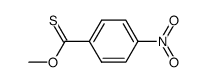 4-Nitrothiobenzoic acid methyl ester Structure