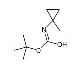 tert-butyl (1-methylcyclopropyl)carbamate structure